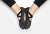Lace Yoga Socks - Black Silver