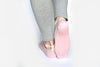 Lace Yoga Socks - Black Silver