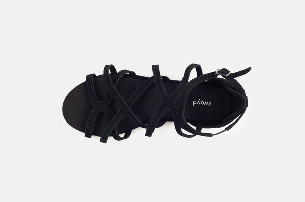 Athena Black Sandals