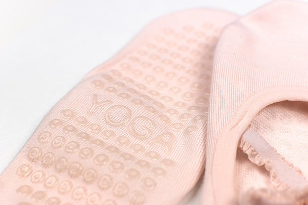 Lace Yoga Socks - Black Silver