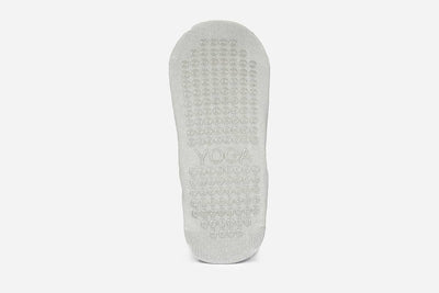 Lace Yoga Socks - Black Silver