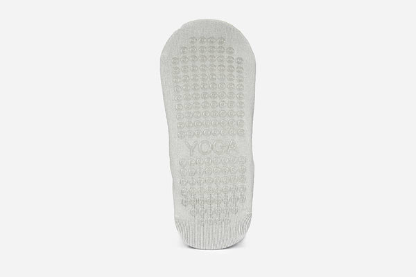Lace Yoga Socks - Black Silver