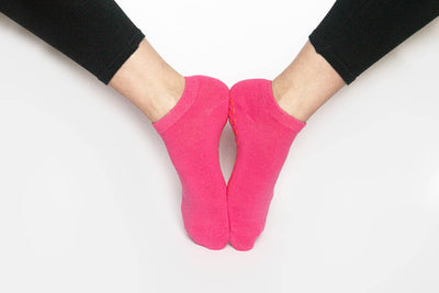 Yoga Non Slip Grip Socks - Pink