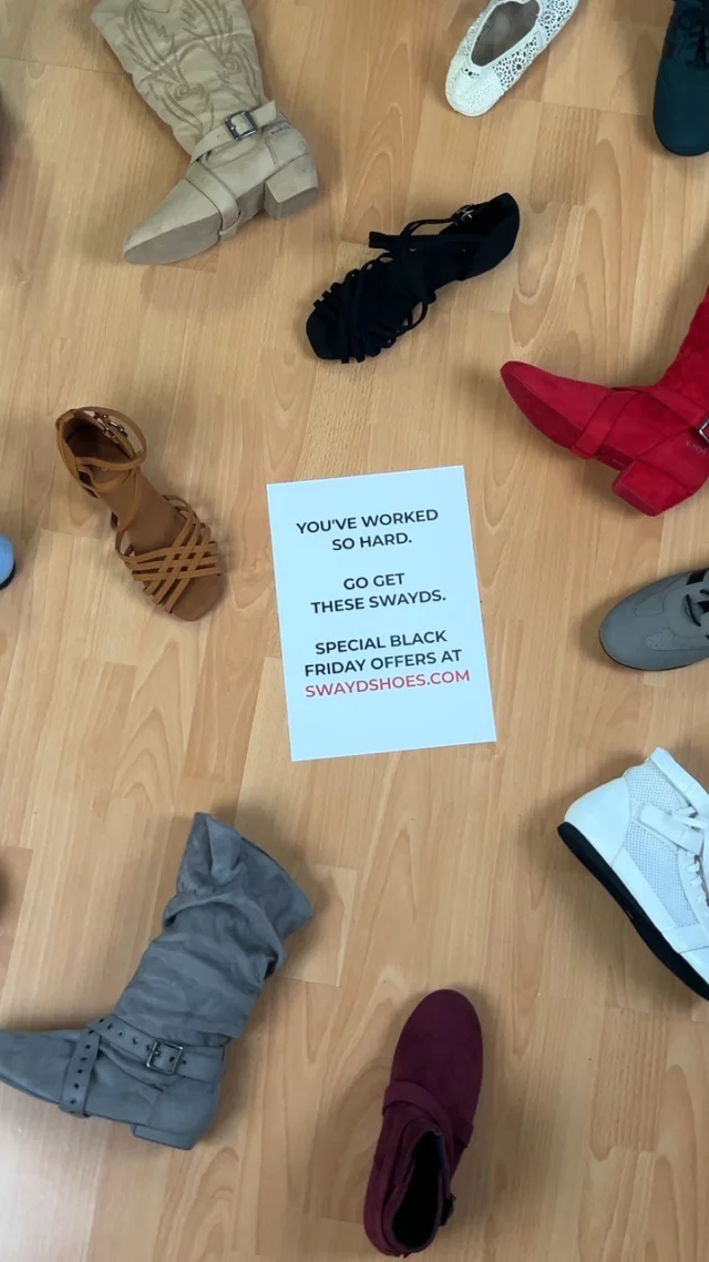🚨 Up to 20% off selected Swayd models. Limited time only.​ 🚨 

You’ve worked hard all year… your feet deserve a treat. Go get the Swayds you’ve been eyeing - you’ve earned this one.​

Shop the deals at swaydshoes.com / swayd.eu 🛒🧡

#swayd #swaydshoes #dancewear #danceshoes #danceoutfit #dancelifestyle #danceislife #dancelover #dancevideos #danceinspiration #outfitinspo